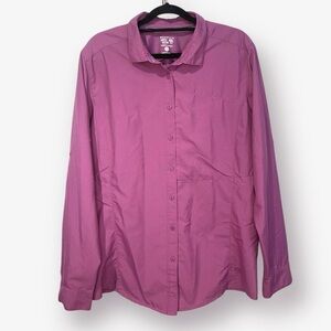 Mountain Hardwear Purple Button-Down Shirt Size 14
